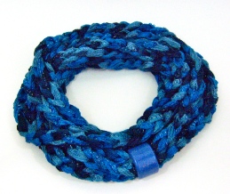 multi strand layered loop scarf 