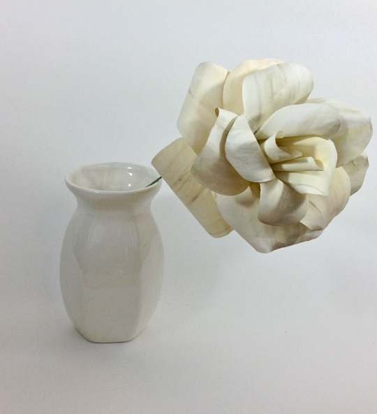 large ivory paper flower