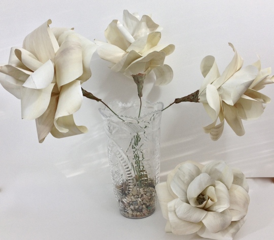 paper flowers centerpiece
